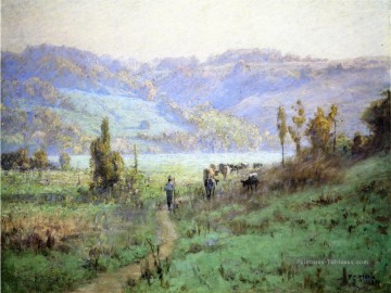  Indiana Peintre - Dans la vallée de Whitewater près de Metamora Impressionniste Indiana paysages Théodore Clement Steele